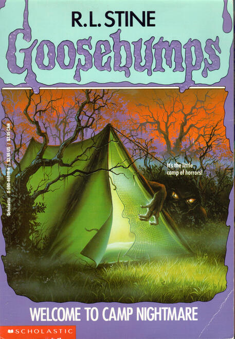 Goosebumps: Welcome to Camp Nightmare by R. L. Stine Goosebumps: Welcome to Camp Nightmare by R. L. Stine - In which a terrifying sequence of events pushes a young boy to an extreme, no one goes into the Forbidden Bunk, and a grown man is cavalier about firearms and children.