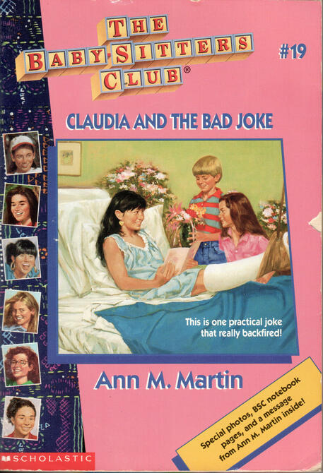 claudia is in a hospital bed and two children are there to finish the job . . . or something
